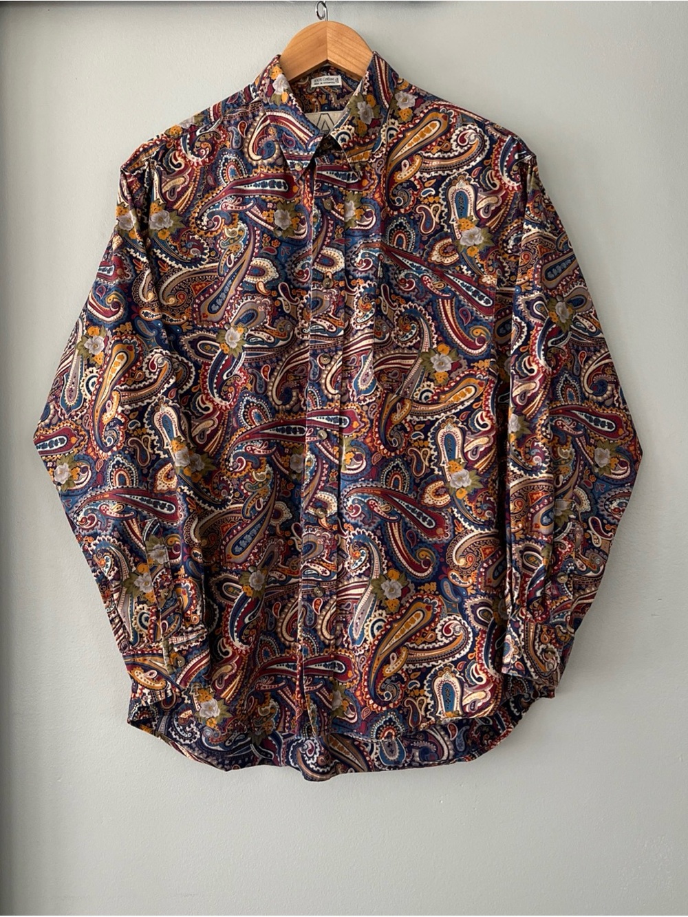 Vintage A Jeans Aéropostale Men’s Paisley Floral Long Sleeve Button Down Shirt